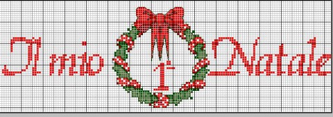 Schema punto croce natale