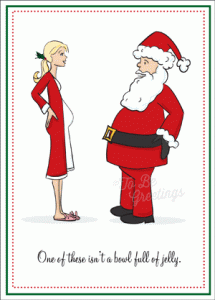 donna-incinta-babbo-natale