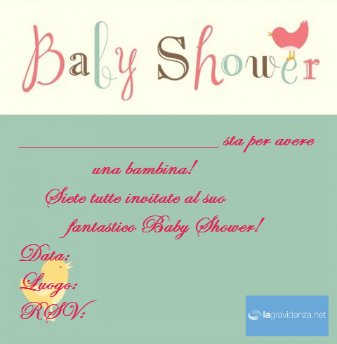 Card baby shower
